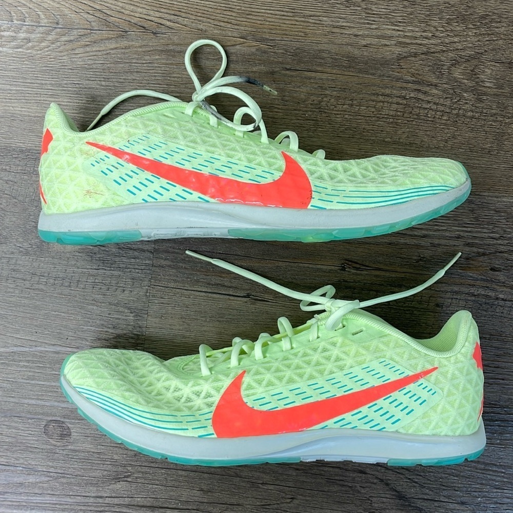 Nike Zoom Waffle Rival XC 5 Track Spikes Barely Green CZ1795-701 Men's Sz 10